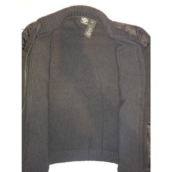 Harley Davidson Men's Overlay Heavyweight Zipper Sweater Jacket/Coat Size 3XL - Picture 7 of 11